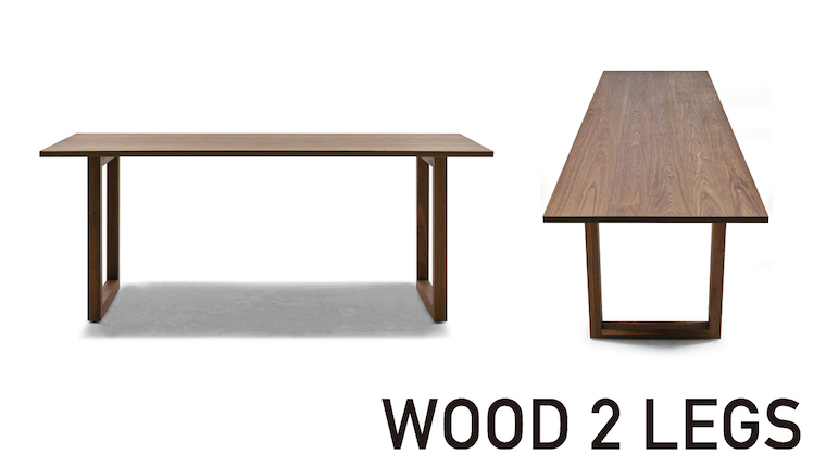 WILDWOOD DINING TABLE | ワイルドウッド ダイニングテーブル（WOOD 2 LEGS）