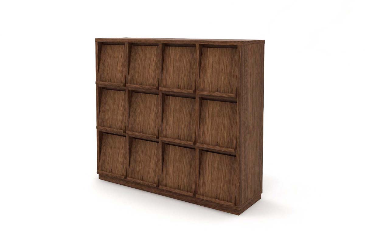 KOROVA RECORD RACK 4列3段 : W150 × D47 × H134 cm