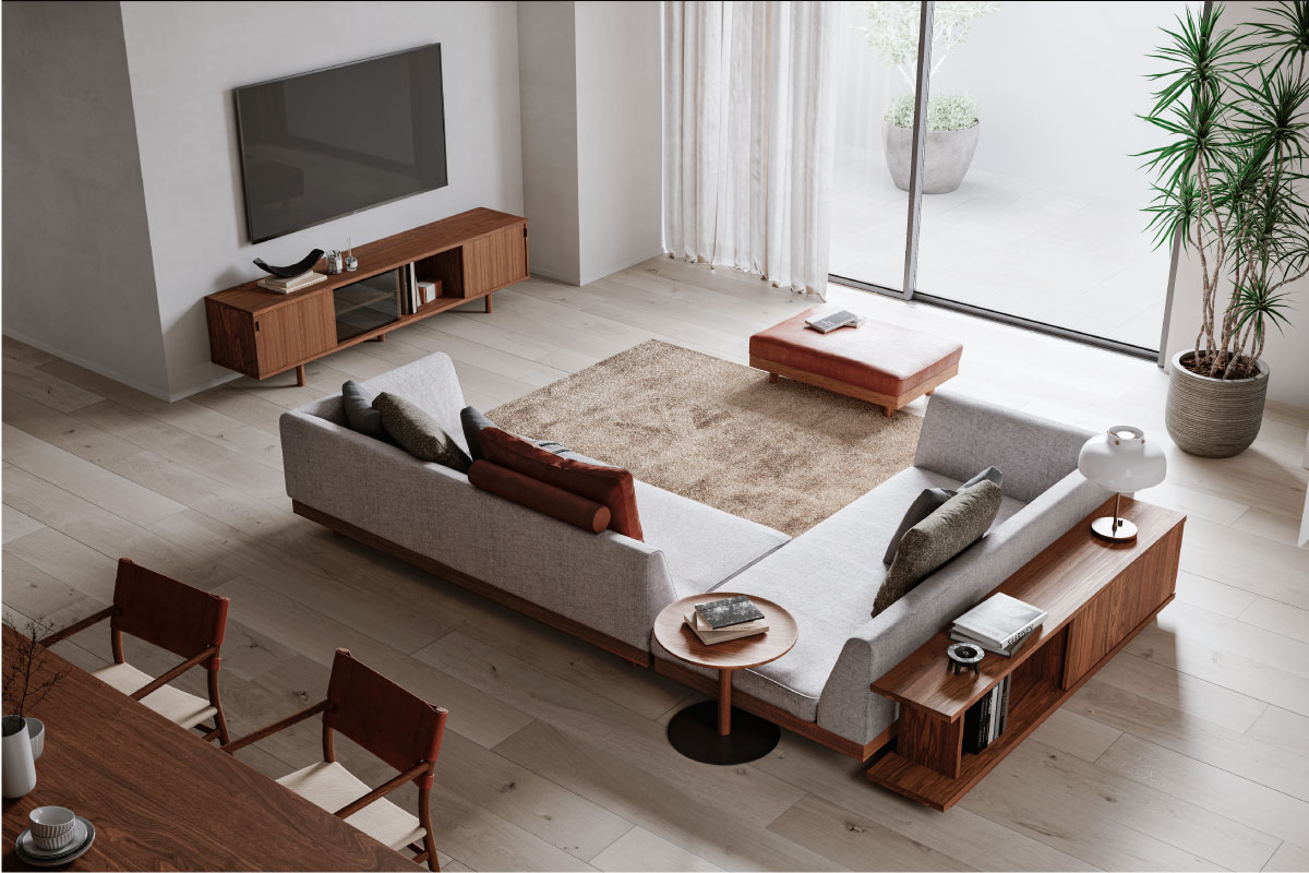 LAZY DANISH SOFA アームレスカウチ 90180