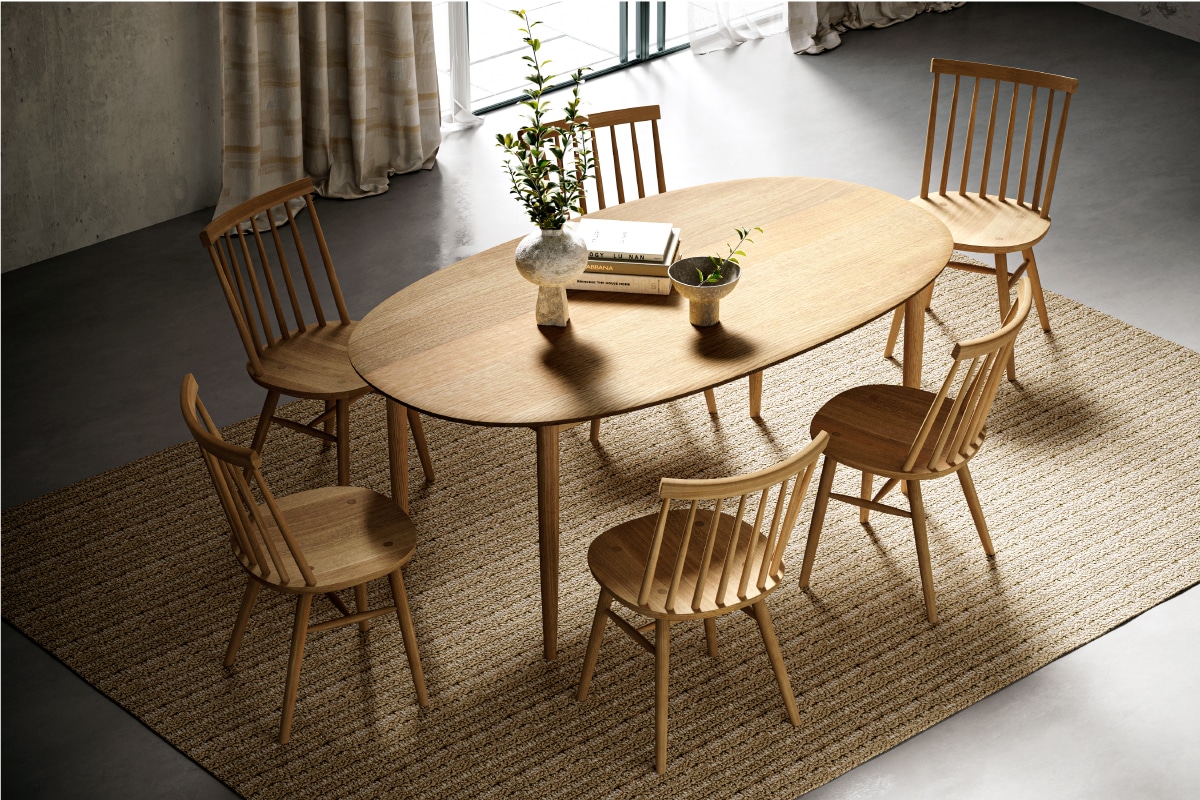 Blueprint N5/2 DINING TABLE (OVAL) W220 × D100 cm