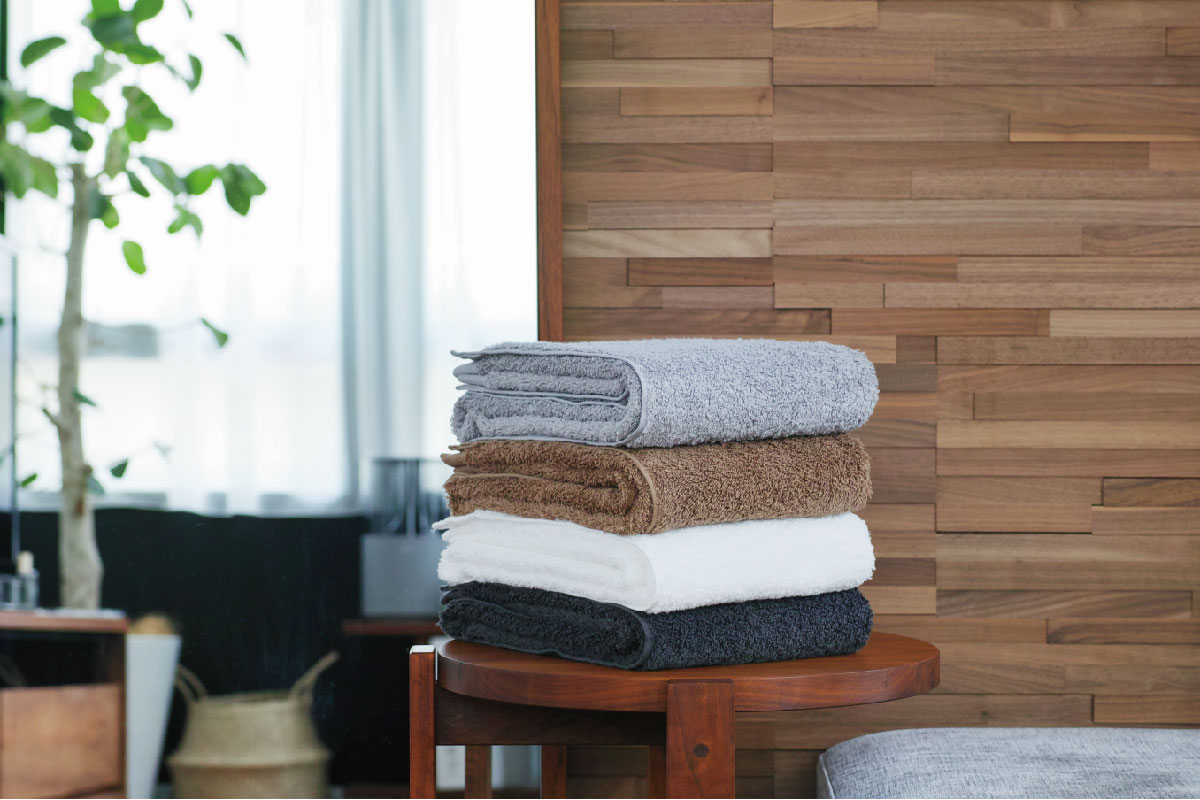MASTERWAL BLISS TOWEL キャメル バスタオル(123×64cm)