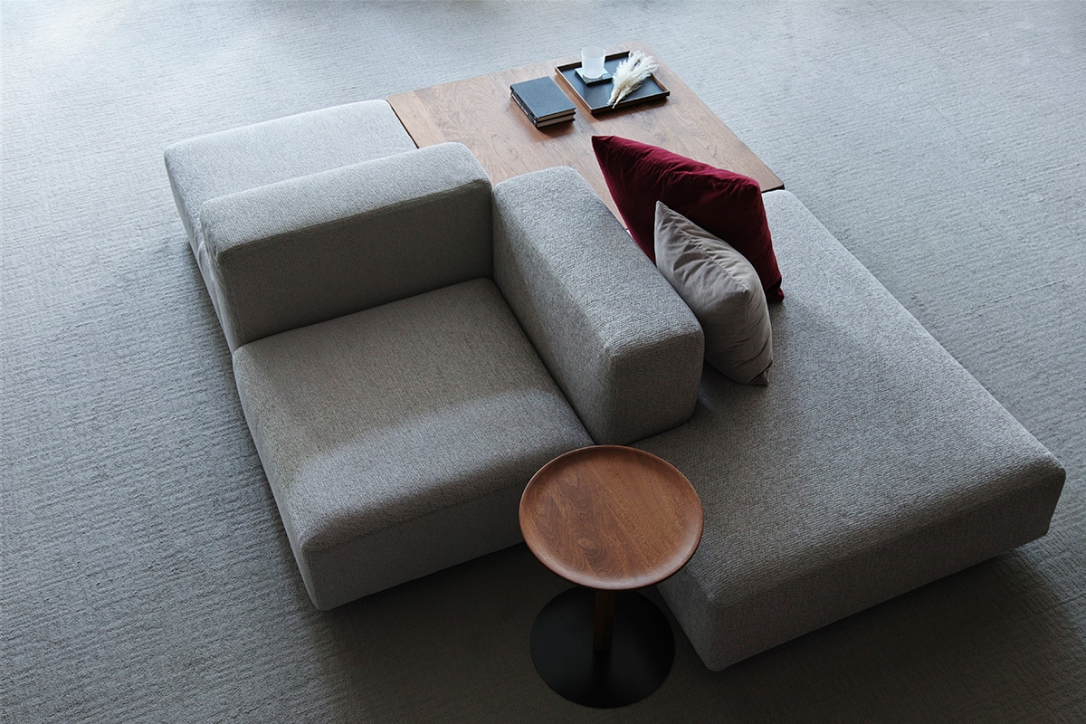 COMPOSIT SYSTEM SOFA オットマンファンシェイプ45°