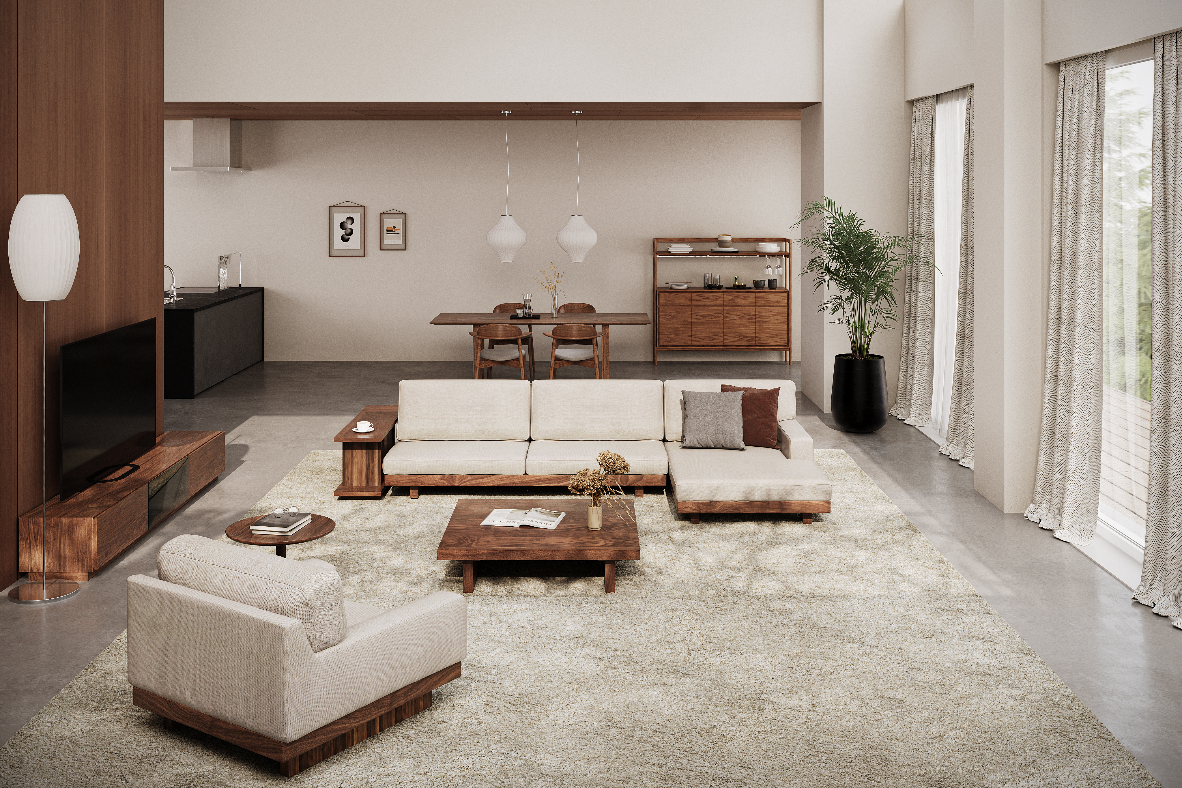 DANISH ARM SOFA アーム1 シーター90