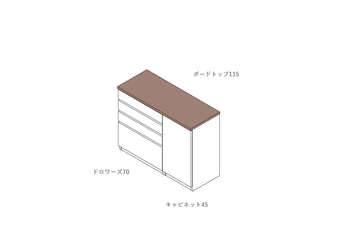 NOTE BOARD TOP W115cm × D46cm