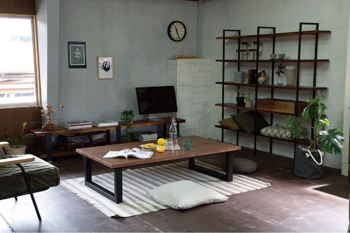Nichibi Woodworks | SAI WalnutⅡ kotatsu table Walnut 150×85×38(cm)