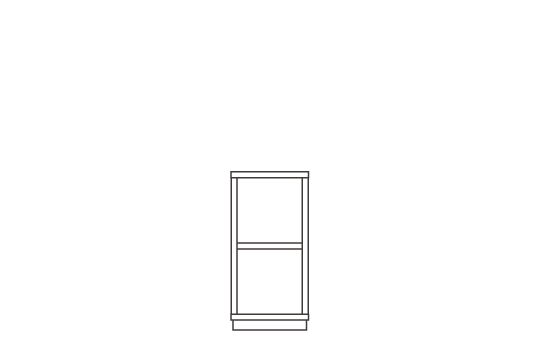1列2段 : W39.2 × D29.2 × H80cm