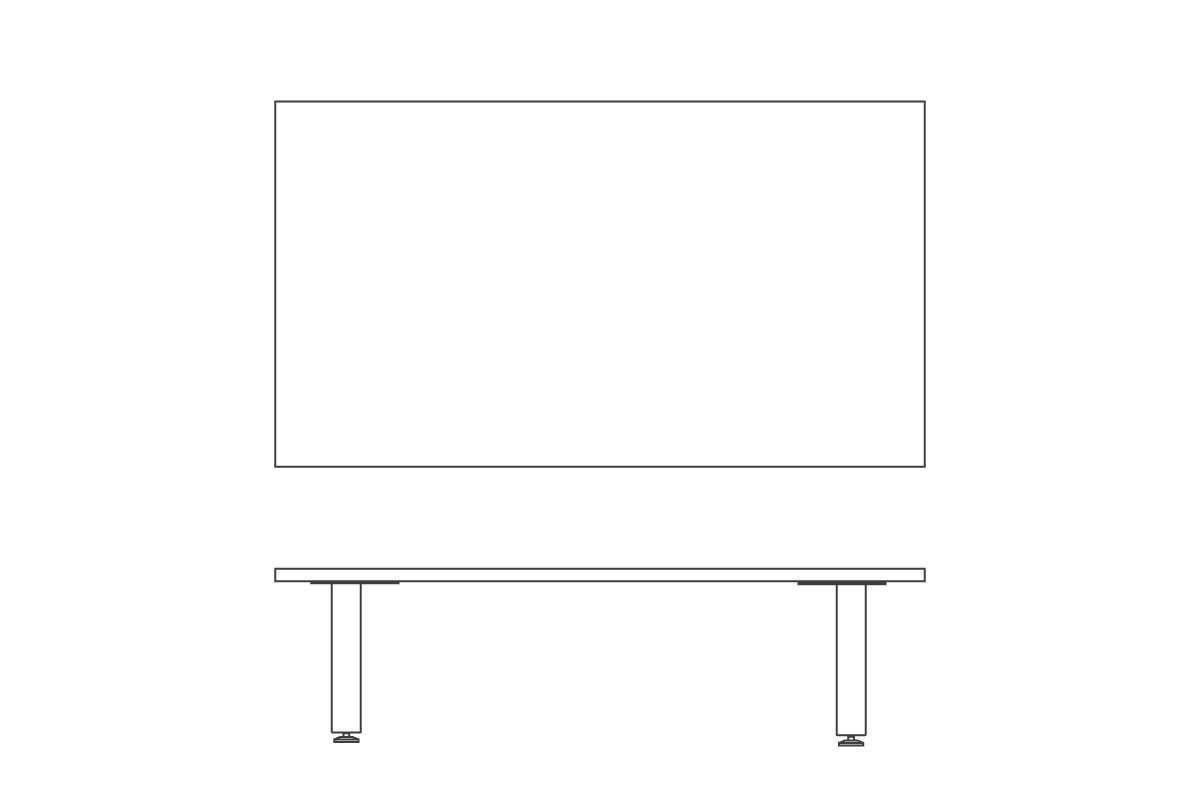 W 160cm × D 90cm