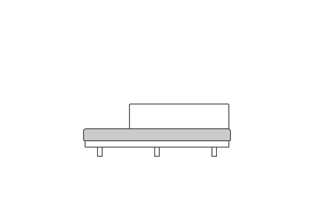 ペニンシュラ 160用　座クッション中材（単品）