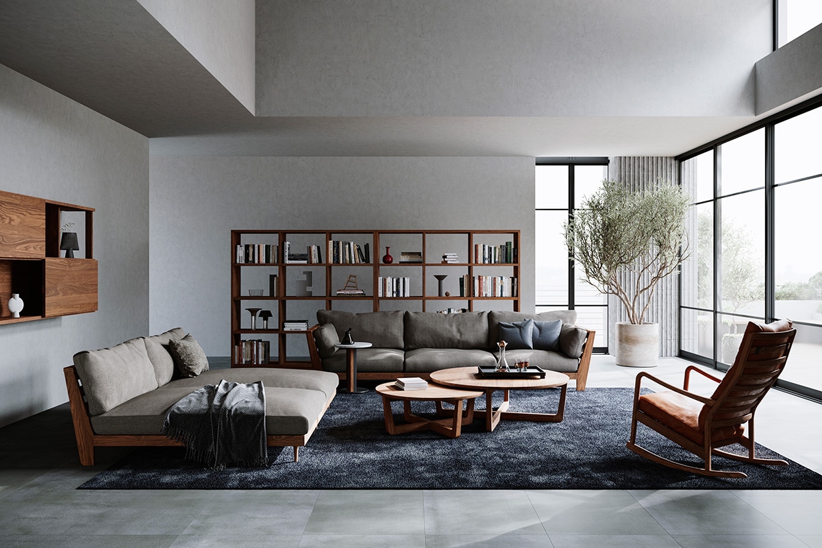 Blueprint HIGH BACK ROCKING CHAIR