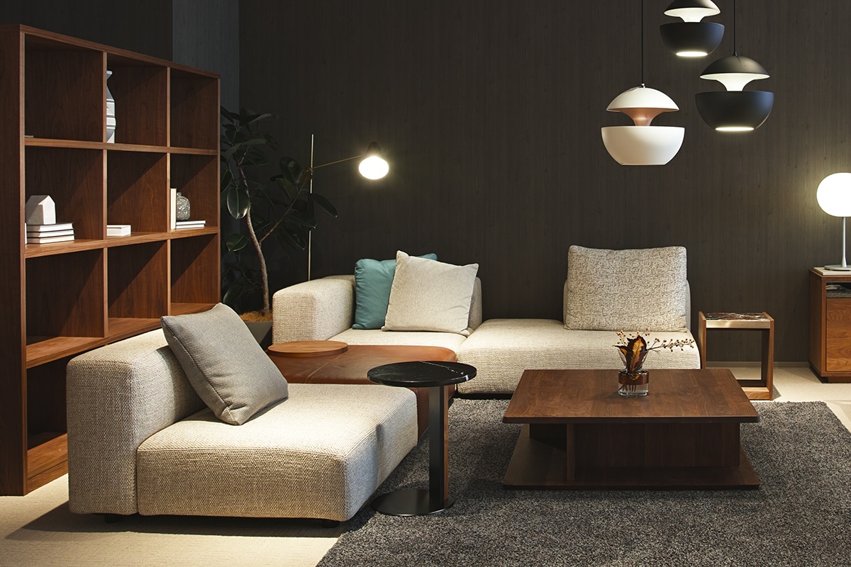 COMPOSIT SYSTEM SOFA オットマンファンシェイプ45°
