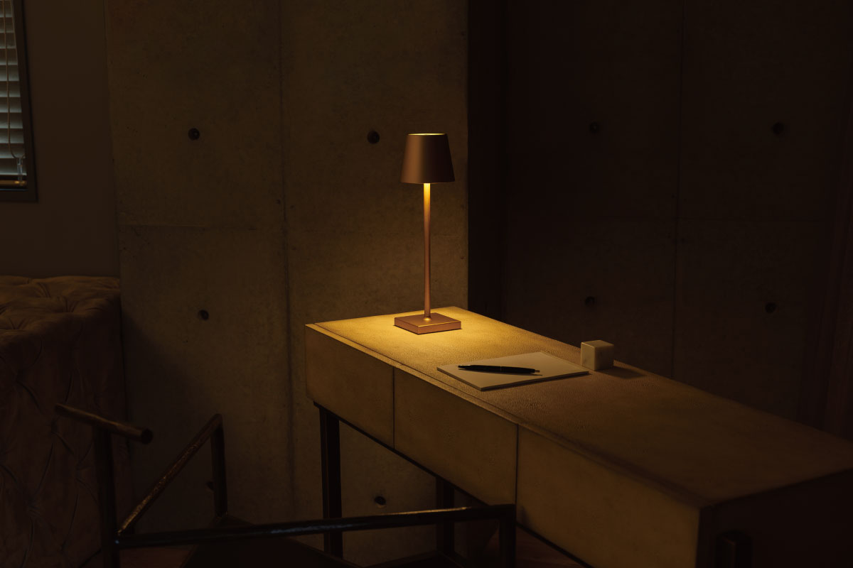 Asheville Decor | Cordless Lamp Rich Gold
