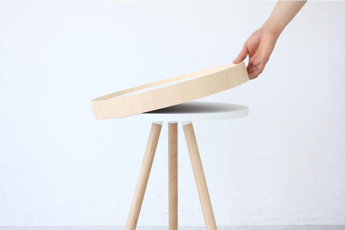 MOHEIM | BY TRAY TABLE white