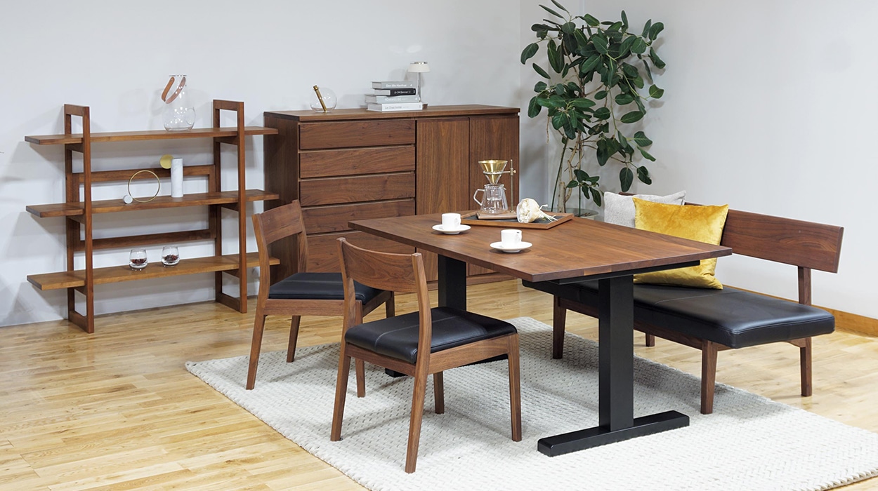 WILDWOOD LOW DINING TABLE W 140cm × D 90cm