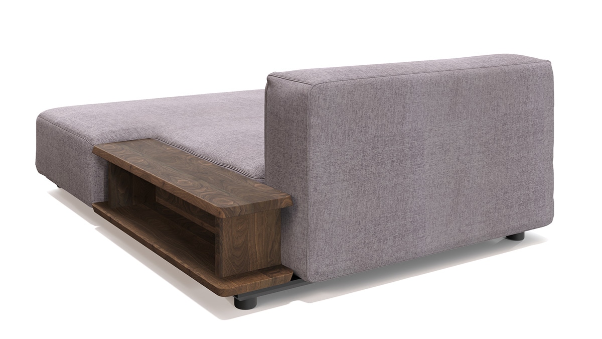 COMPOSIT SYSTEM SOFA ワンアームカウチ130(ウッドアーム)