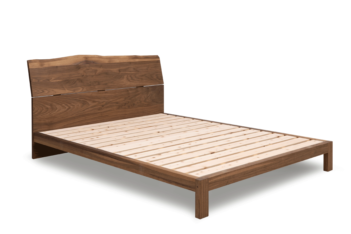 LUNA LIVE EDGE BED シングル2台木目通し(S2ATG)