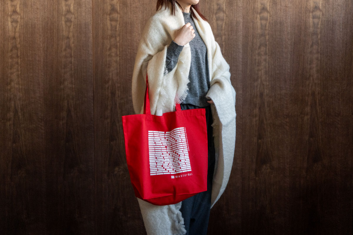MASTERWAL FABRIC TOTE BAG LUMBER レッド