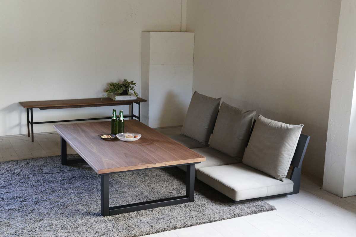 Nichibi Woodworks | SAI WalnutⅡ kotatsu table Walnut 150×85×38(cm)