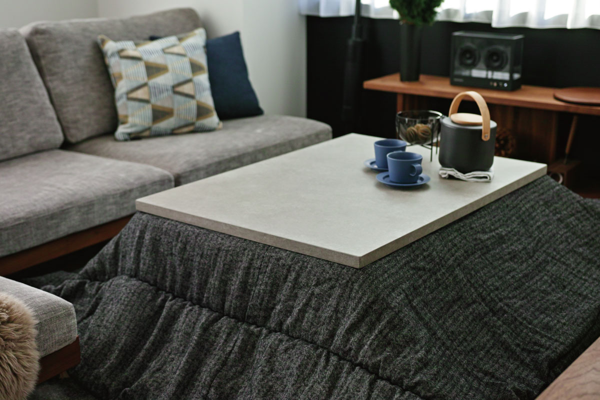 FolivorA | NOMBE kotatsu table(mortar) コナラ 120×70(cm)