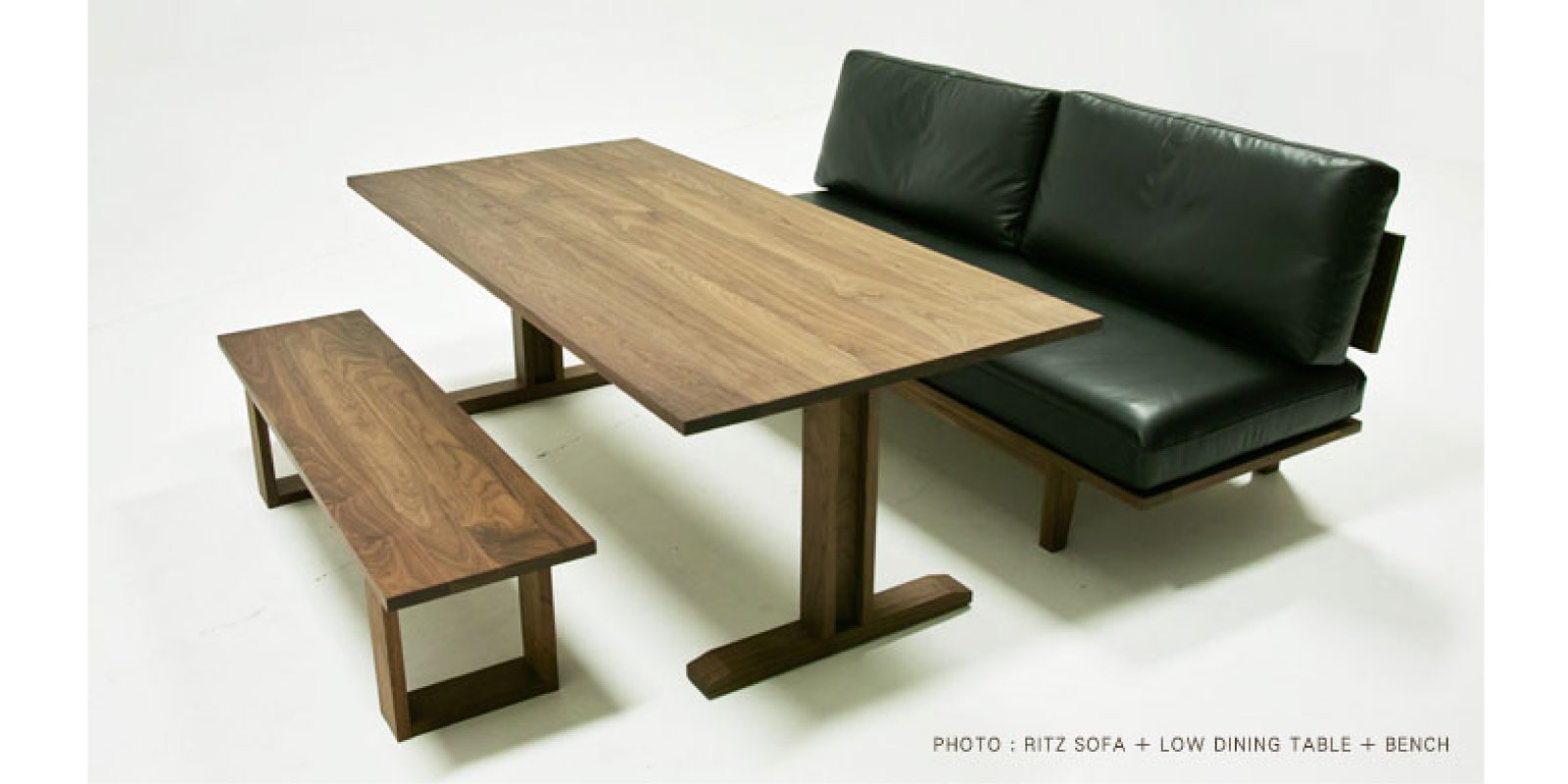 RITZ LOW DINING TABLE W180cm × D90cm