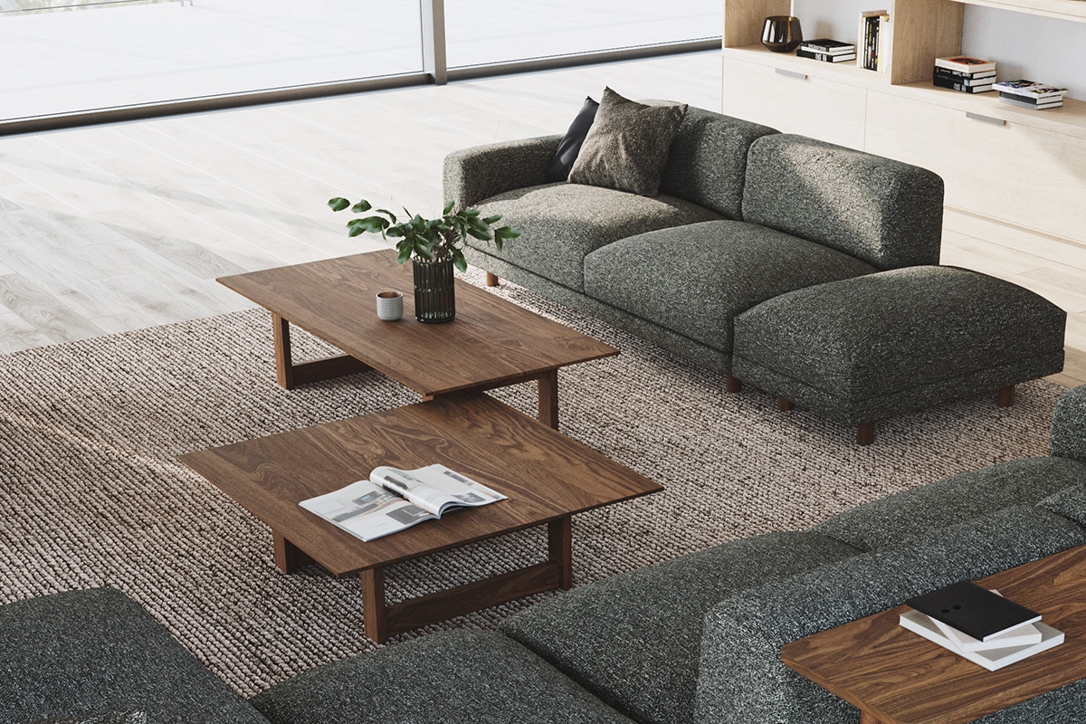 YU UT3 LIVING TABLE W120cm D90cm H35cm