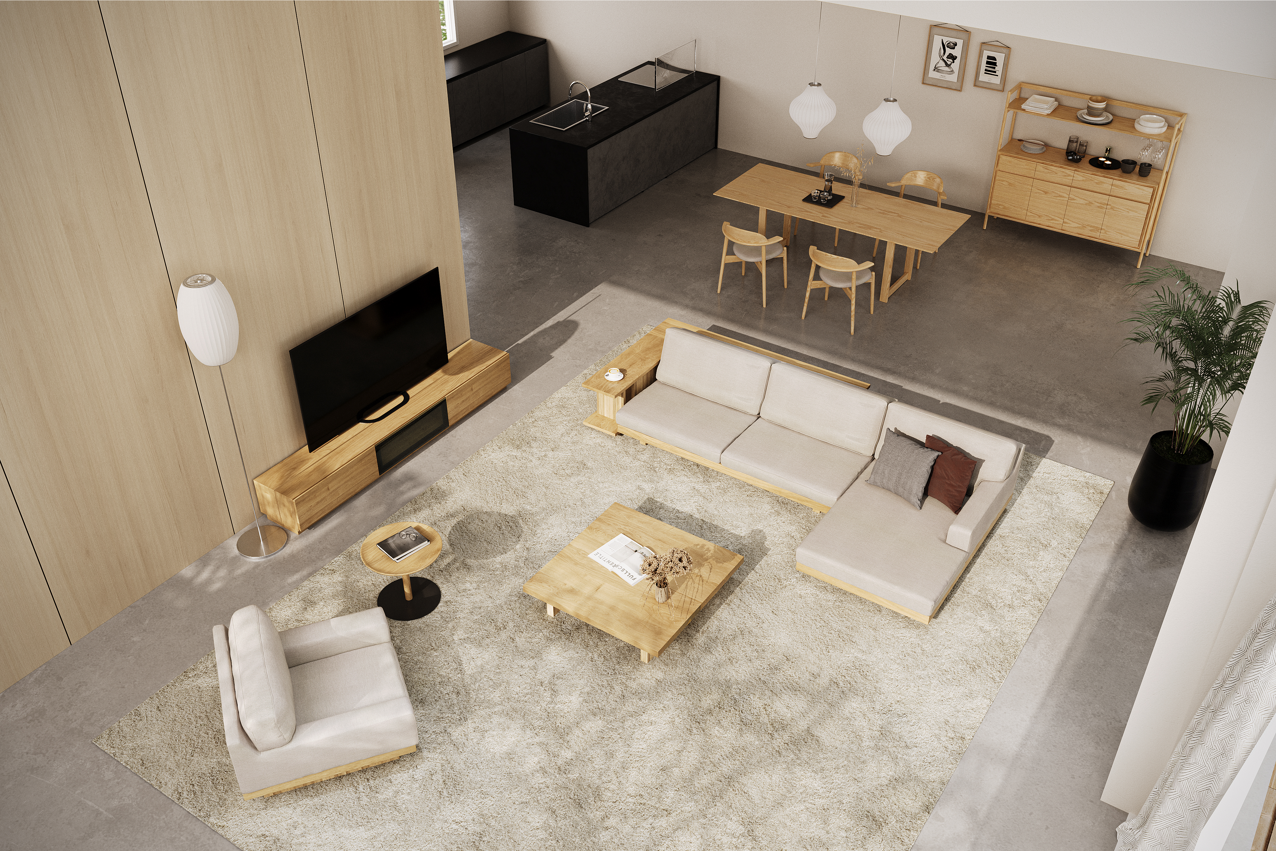 DANISH ARM SOFA アーム1 シーター90