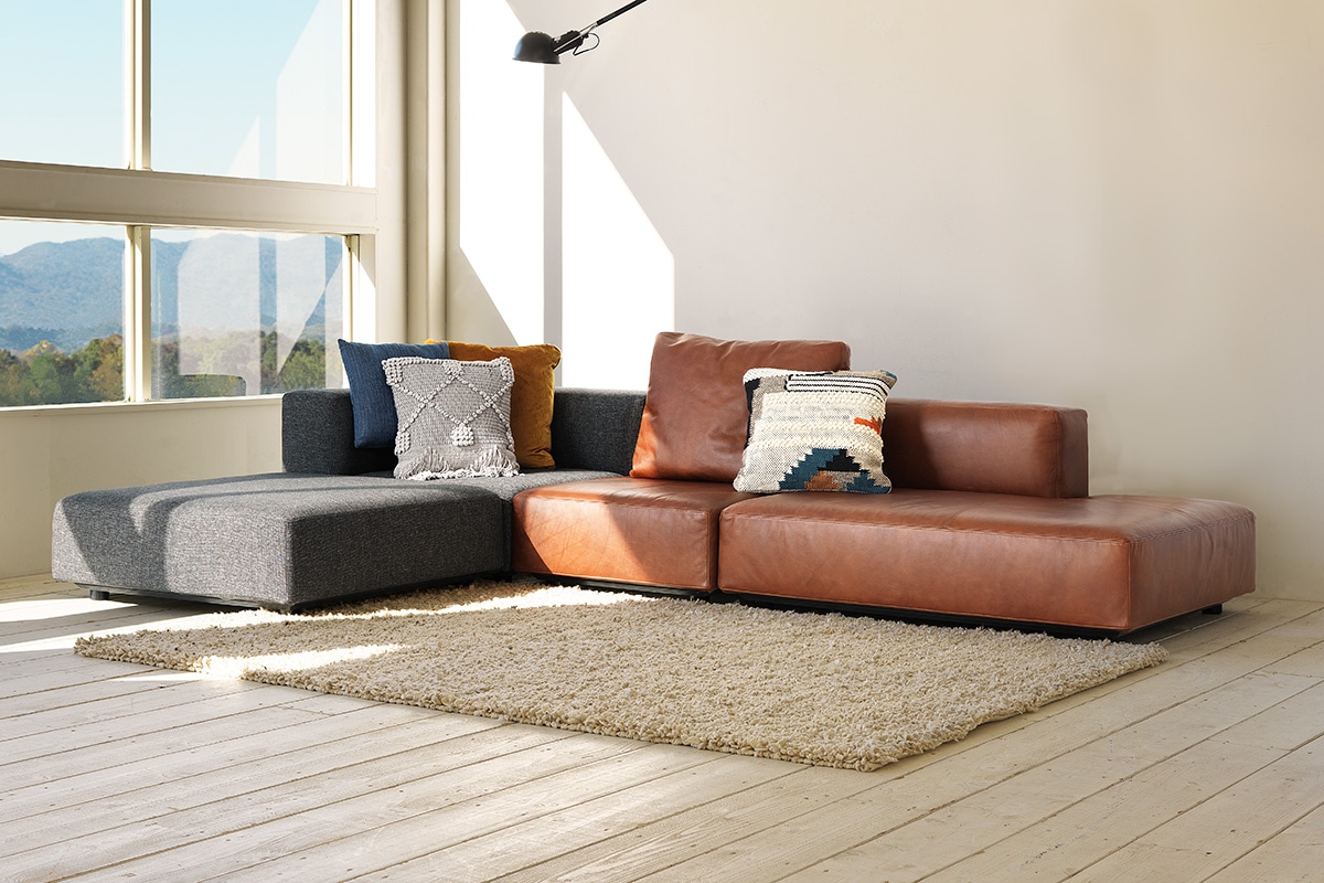 COMPOSIT SYSTEM SOFA オットマンファンシェイプ45°