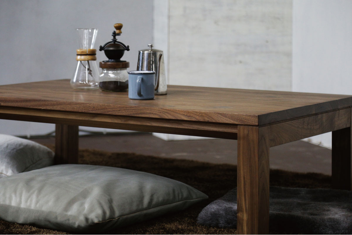 FolivorA | NOMBE kotatsu table(wood) ウォールナット 120×70(cm)