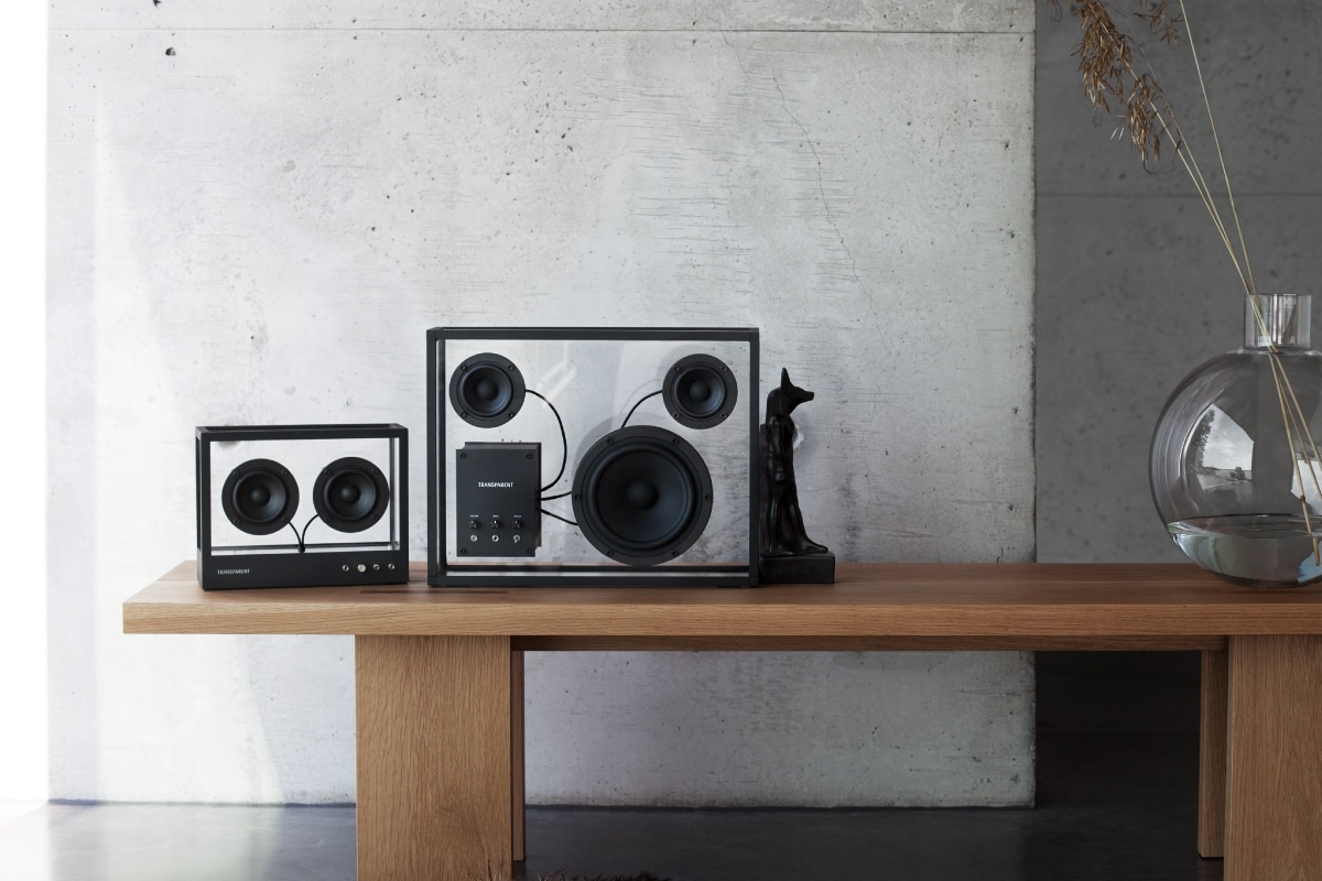 TRANSPARENT | SMALL TRANSPARENT SPEAKER BLACK