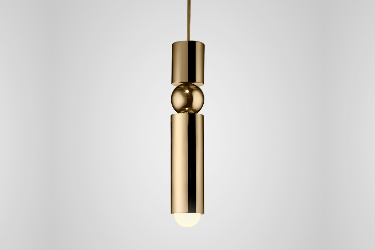 LEE BROOM | FULCRUM PENDANT POLISHED GOLD(ゴールド鏡面仕上げ)