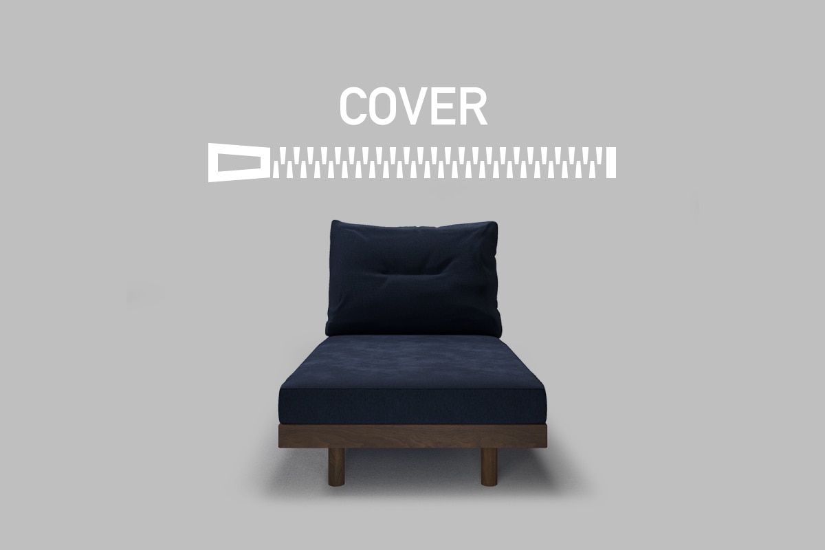 DANISH GRANDE SOFA COVER アームレスカウチ80