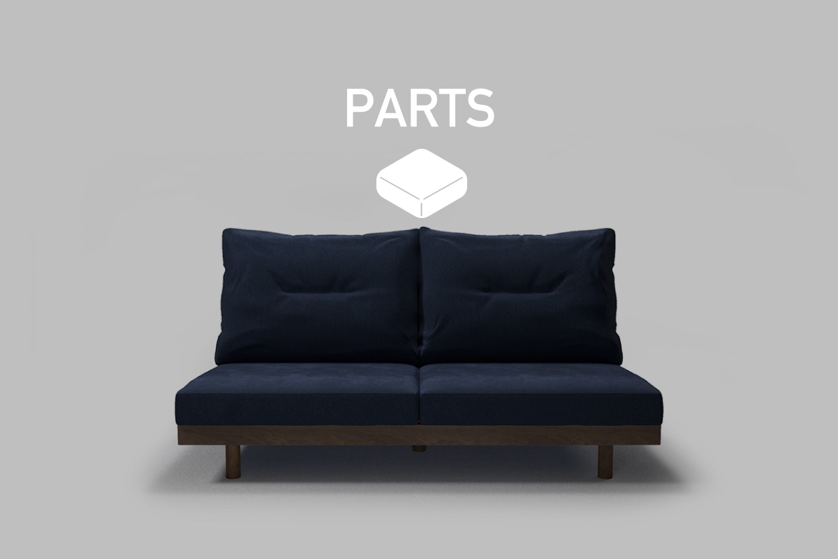 DANISH GRANDE SOFA PARTS 2 シーター160 背クッション中材（片側単品）