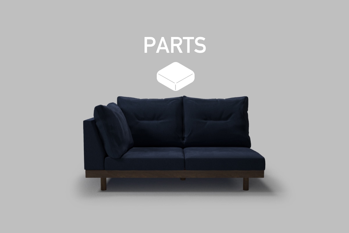 DANISH GRANDE SOFA PARTS シングルアーム2シーター159 背クッション中材（単品）