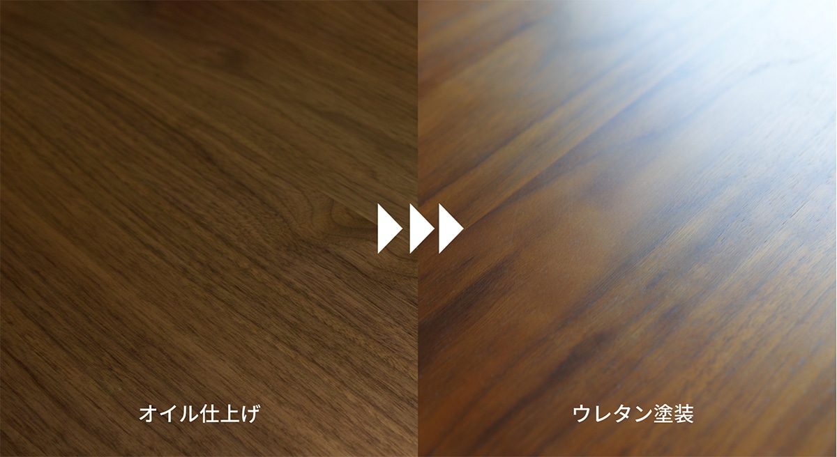 ウレタン塗装テーブル メンテナンス(オイル仕上げをウレタン塗装に再塗装)W140.1cm以上W200cm以下 W140.1cm以上W200cm以下