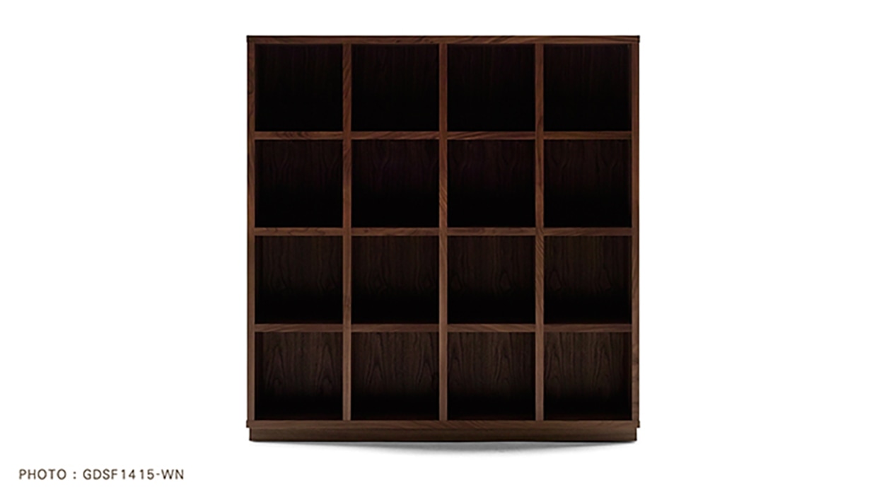 GRID SHELF 4列4段 : W147.2 × D29.2 × H152cm