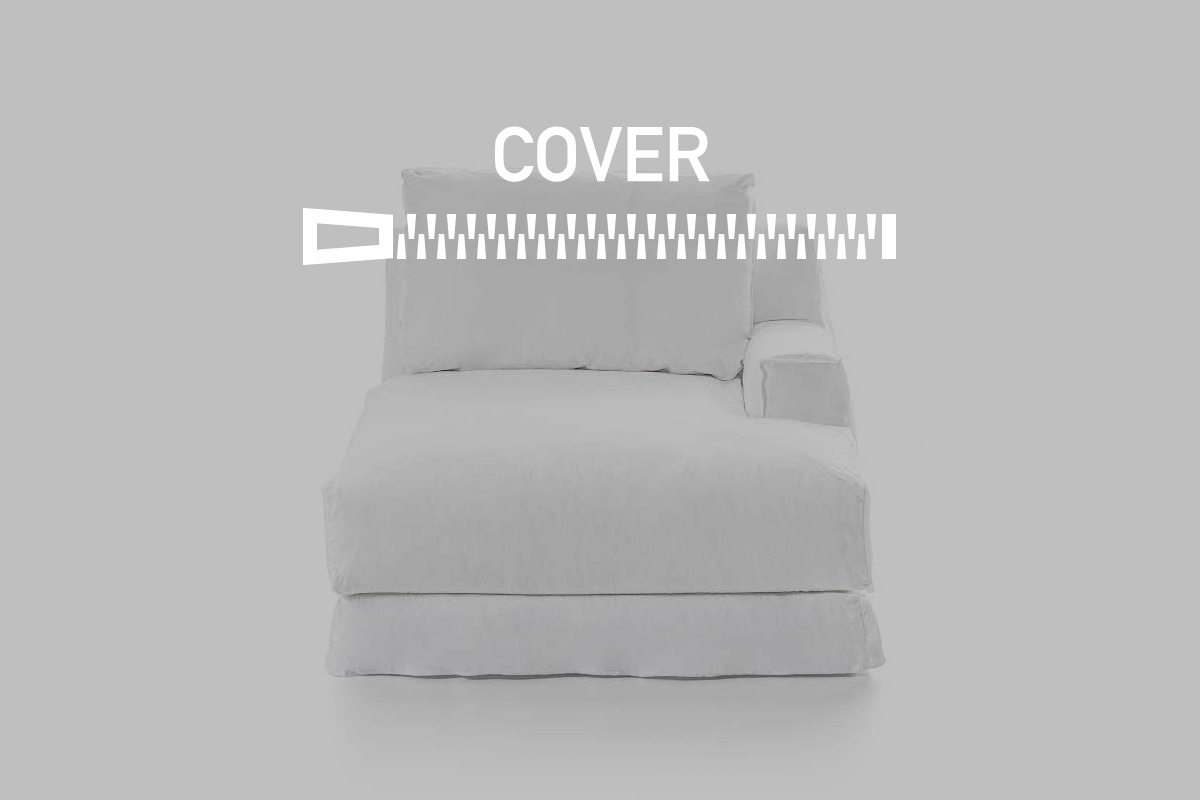 GERVASONI | LOLL 20 L-R COVER LOLL20 (W110xD165xH78cm)