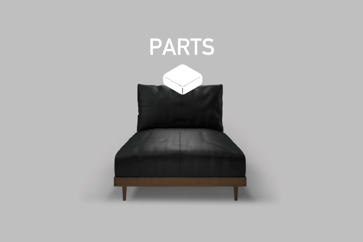 HEAVEN 950 SOFA PARTS アームレスカウチ100用　背クッション中材（単品）