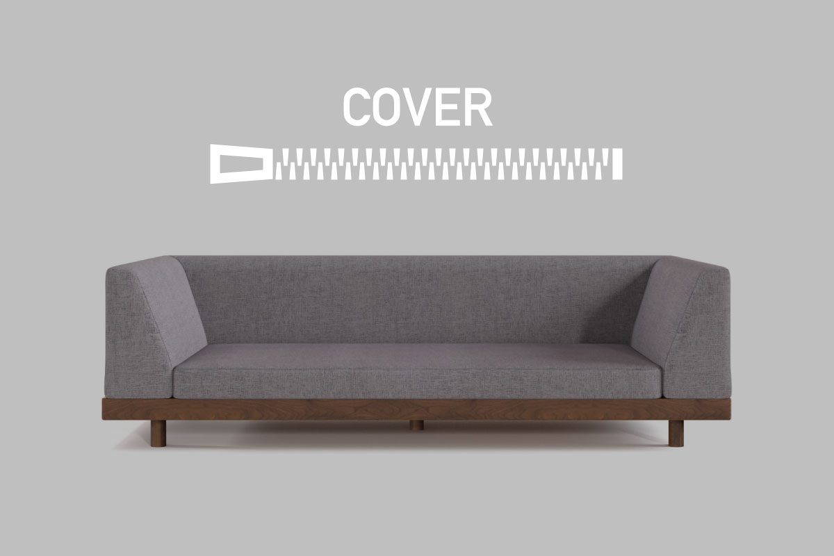 LAZY DANISH SOFA SEAT COVER シングルアーム 1シーター 120