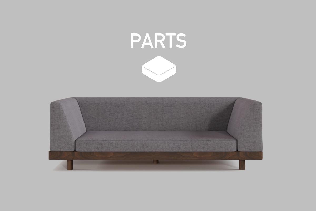 LAZY DANISH SOFA PARTS ダブルアーム 2 シーター 180用　座クッション中材（単品）