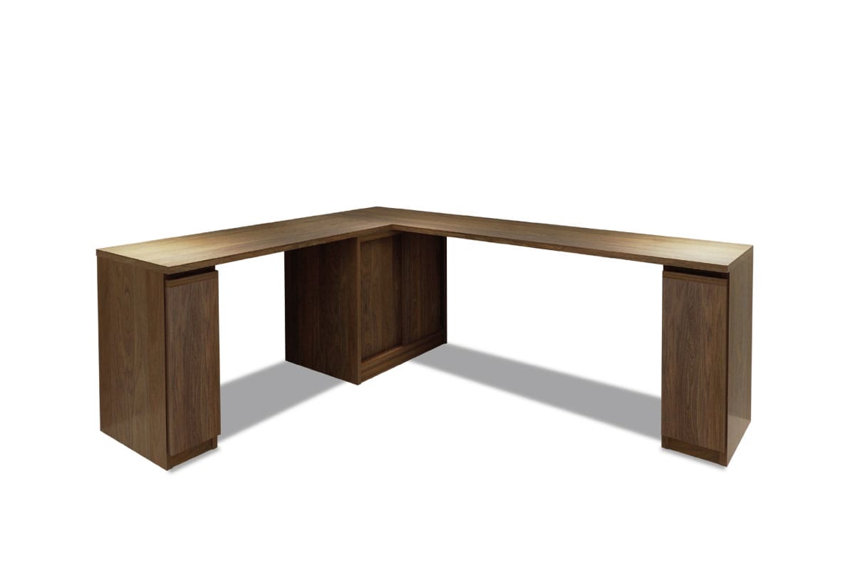 NOTE SYSTEM DESK SET 天板180+サイドトップ115.2+キャビネット20×2+コーナースライド